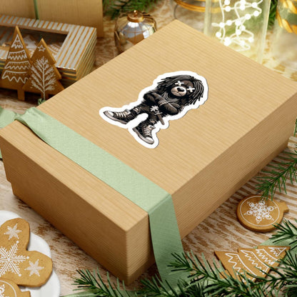 Dreadlock Bear Vinyl Sticker: Urban Streetwear, Gamer Style