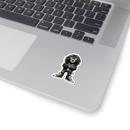 Dreadlock Bear Vinyl Sticker: Urban Streetwear, Gamer Style
