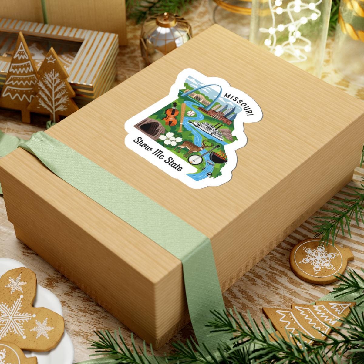 Missouri Vinyl Sticker: Waterproof Show-Me State Decal, River Art