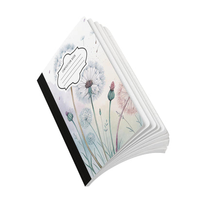 ColorFlow | Soft Bloom Dandelion Composition Notebook College Ruled Journal for Writing Students and Professionals