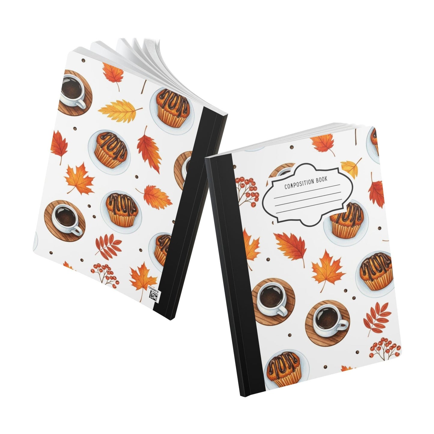 ColorFlow | Autumn Coffee Composition Notebook College Ruled Journal for Students Writers and Professionals