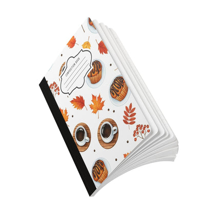 ColorFlow | Autumn Coffee Composition Notebook College Ruled Journal for Students Writers and Professionals