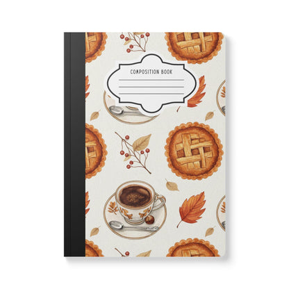 ColorFlow | Cozy Coffee Composition Notebook College Ruled Journal for Students Writers and Autumn Journaling