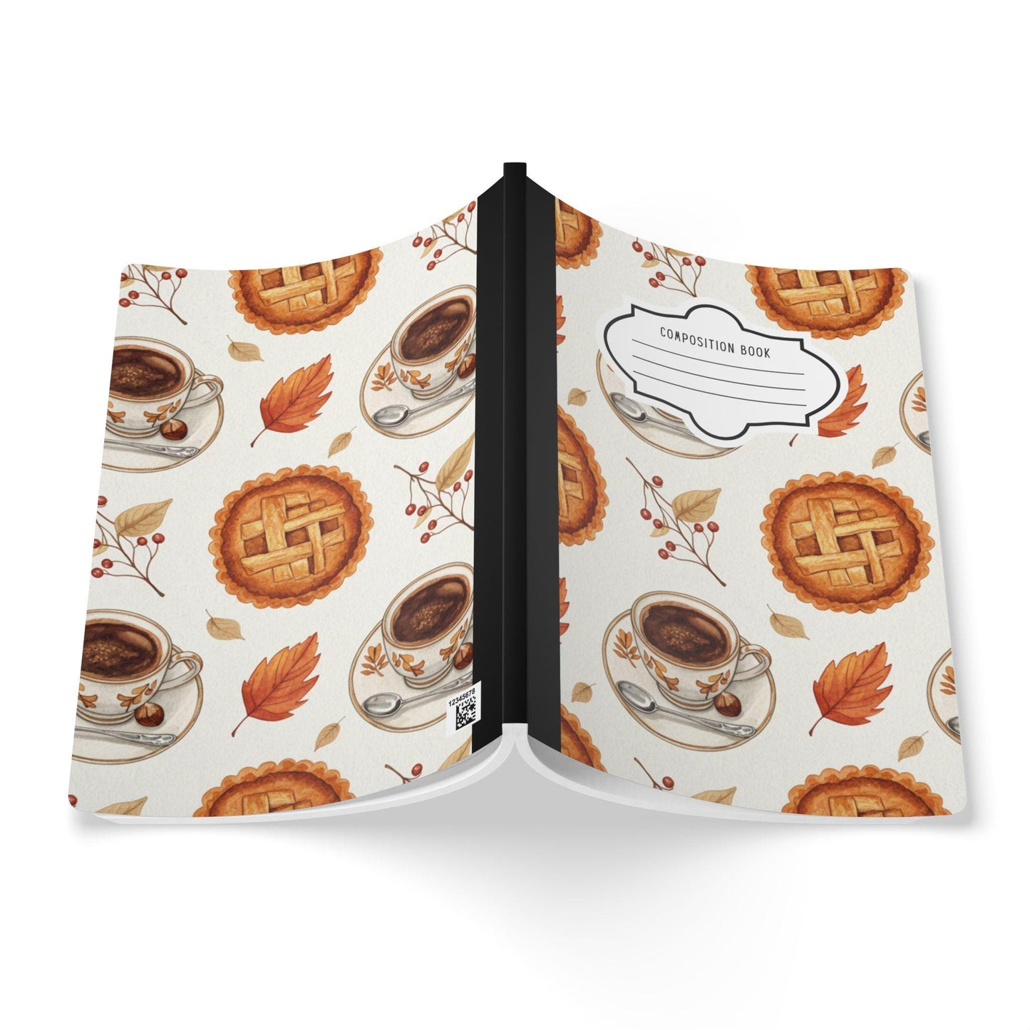 ColorFlow | Cozy Coffee Composition Notebook College Ruled Journal for Students Writers and Autumn Journaling