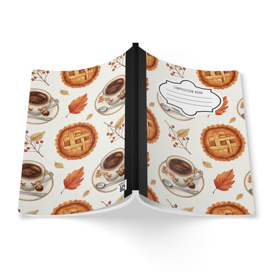 ColorFlow | Cozy Coffee Composition Notebook College Ruled Journal for Students Writers and Autumn Journaling