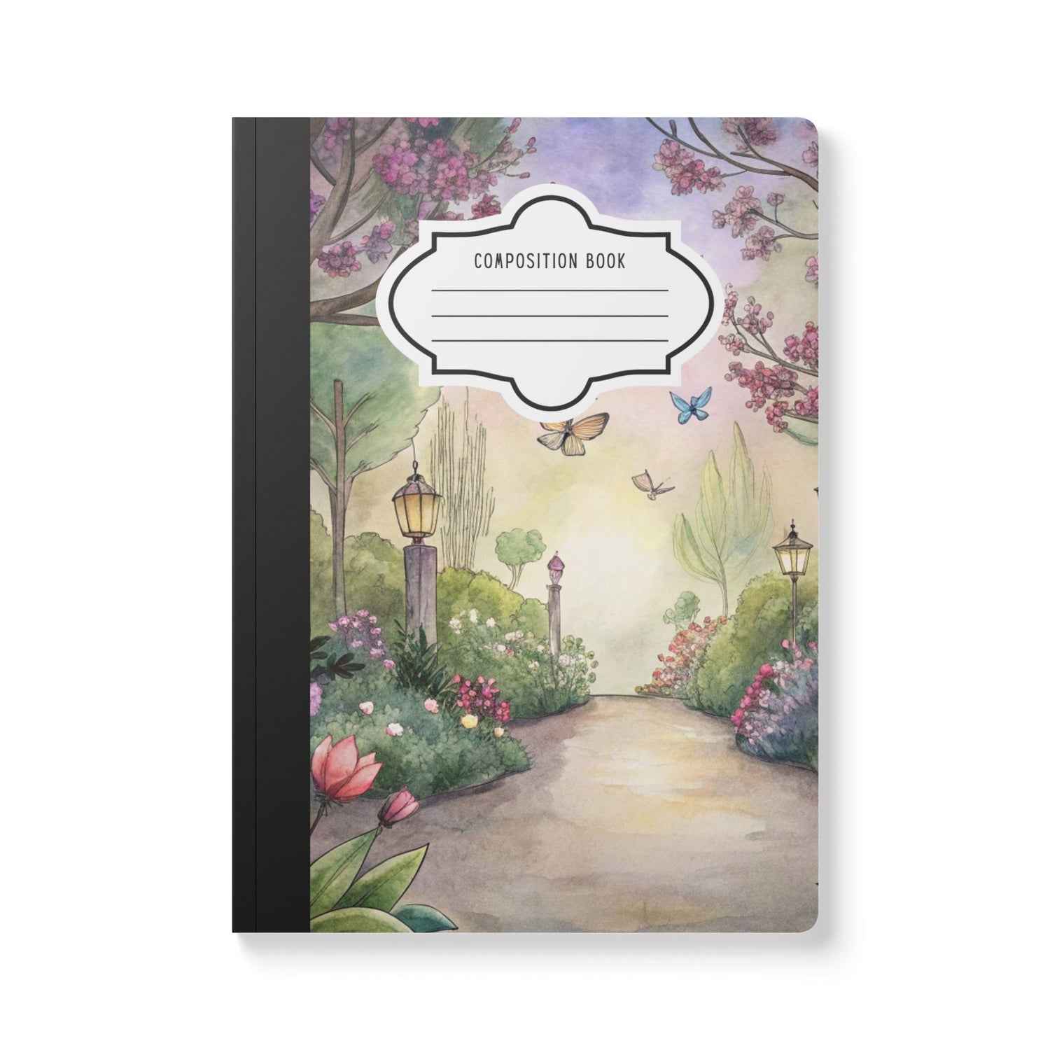 ColorFlow | Garden Butterfly Composition Notebook College Ruled Journal for Students Professionals Writing