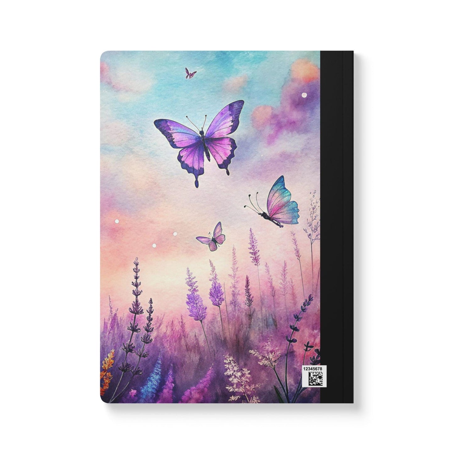 ColorFlow | Twilight Butterfly Composition Notebook College Ruled Journal for Students Professionals Writing Journaling