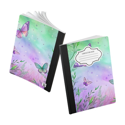 ColorFlow | Sage Green Butterfly Composition Notebook College Ruled Journal for Students Professionals Writing