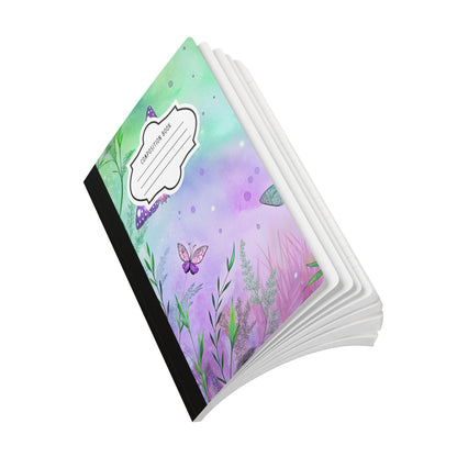 ColorFlow | Sage Green Butterfly Composition Notebook College Ruled Journal for Students Professionals Writing