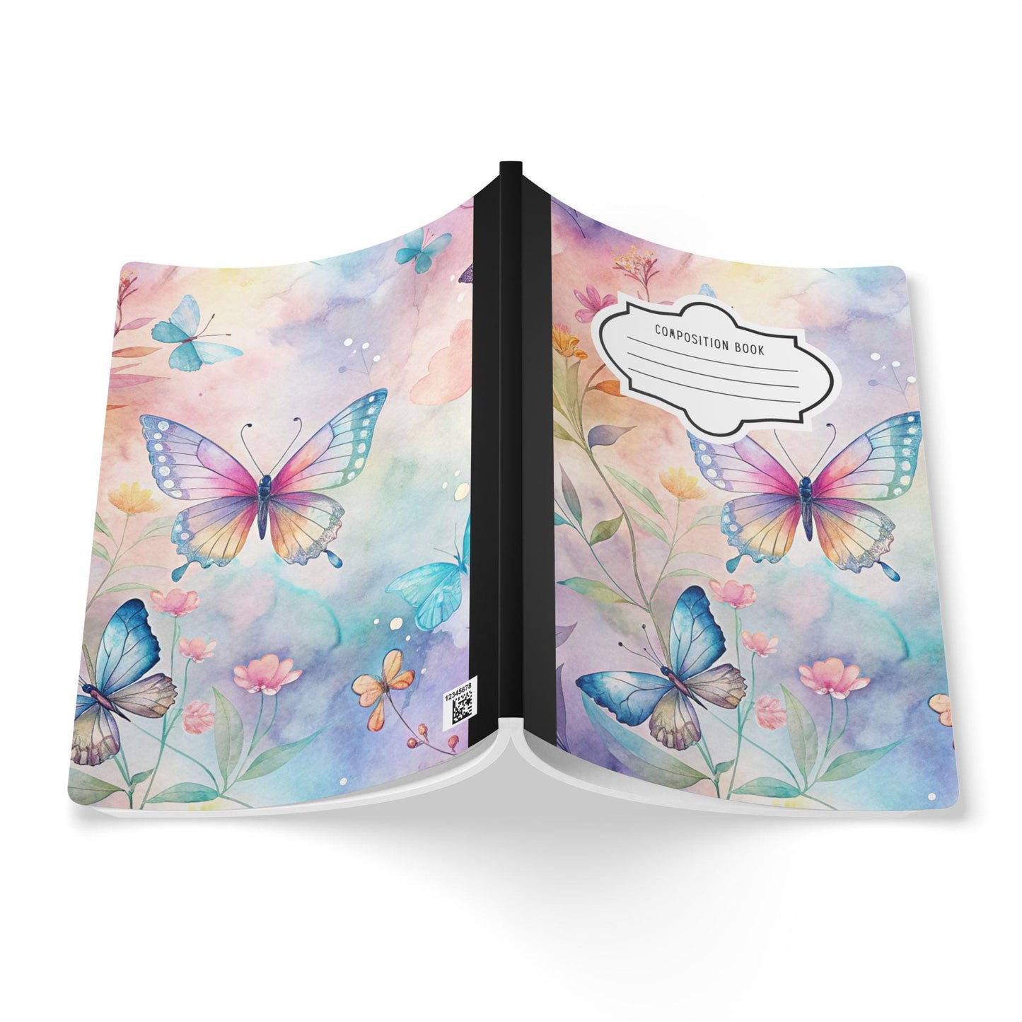 ColorFlow | Enchanted Path Butterfly Composition Notebook Garden Journal Writing Book for Students and Professionals