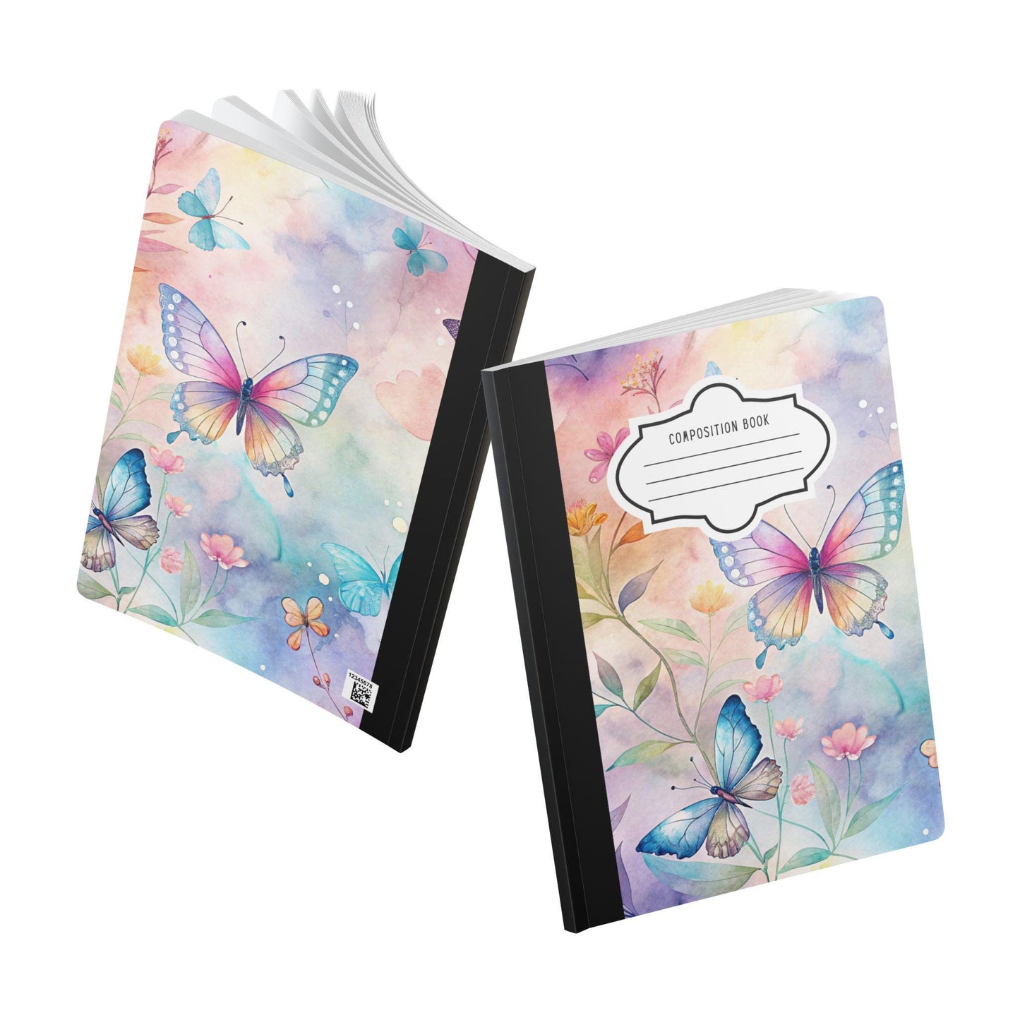 ColorFlow | Enchanted Path Butterfly Composition Notebook Garden Journal Writing Book for Students and Professionals