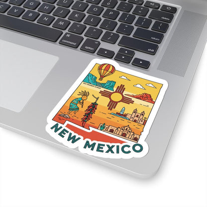 New Mexico Vinyl Sticker: Southwest Art Decal, Waterproof & Durable