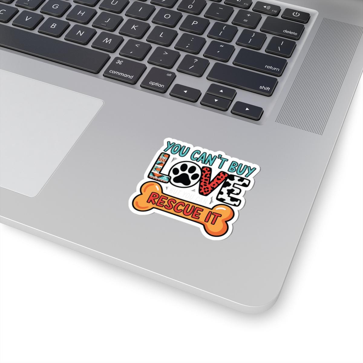 ColorFlow | You Cant Buy Love But You Can Rescue It Vinyl Sticker | Dog Rescue Art Sticker | Waterproof Sticker Pack | Pet Decal