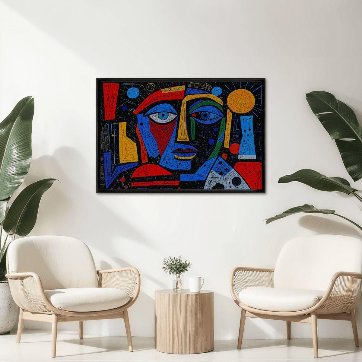 Picasso Inspired Wooden Jigsaw Puzzle - ColorFlow Prism Dreamscape