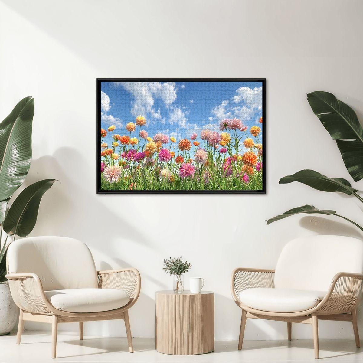 ColorFlow | Wooden Jigsaw Puzzle | Wildflower Meadow Art Wood Puzzle for Adults and Kids | Relaxing  Puzzle Gift