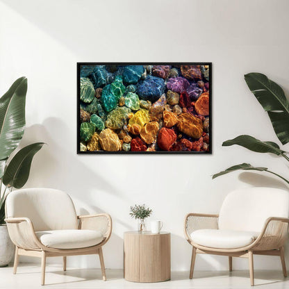 ColorFlow | Wooden Jigsaw Puzzle | Rainbow River Stones Art Wood Puzzle for Adults and Kids | Relaxing  Puzzle