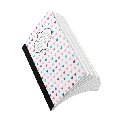 ColorFlow | Heart Pattern Composition Notebook for Journaling School Notes Writing and Gift Ideas