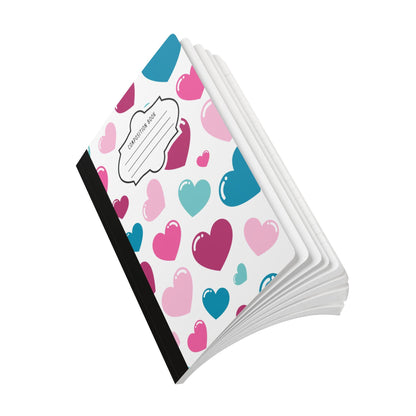 ColorFlow | Glossy Heart Notebook for Journaling School Writing Organization and Creative Gifts