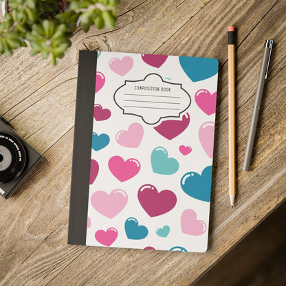 ColorFlow | Glossy Heart Notebook for Journaling School Writing Organization and Creative Gifts