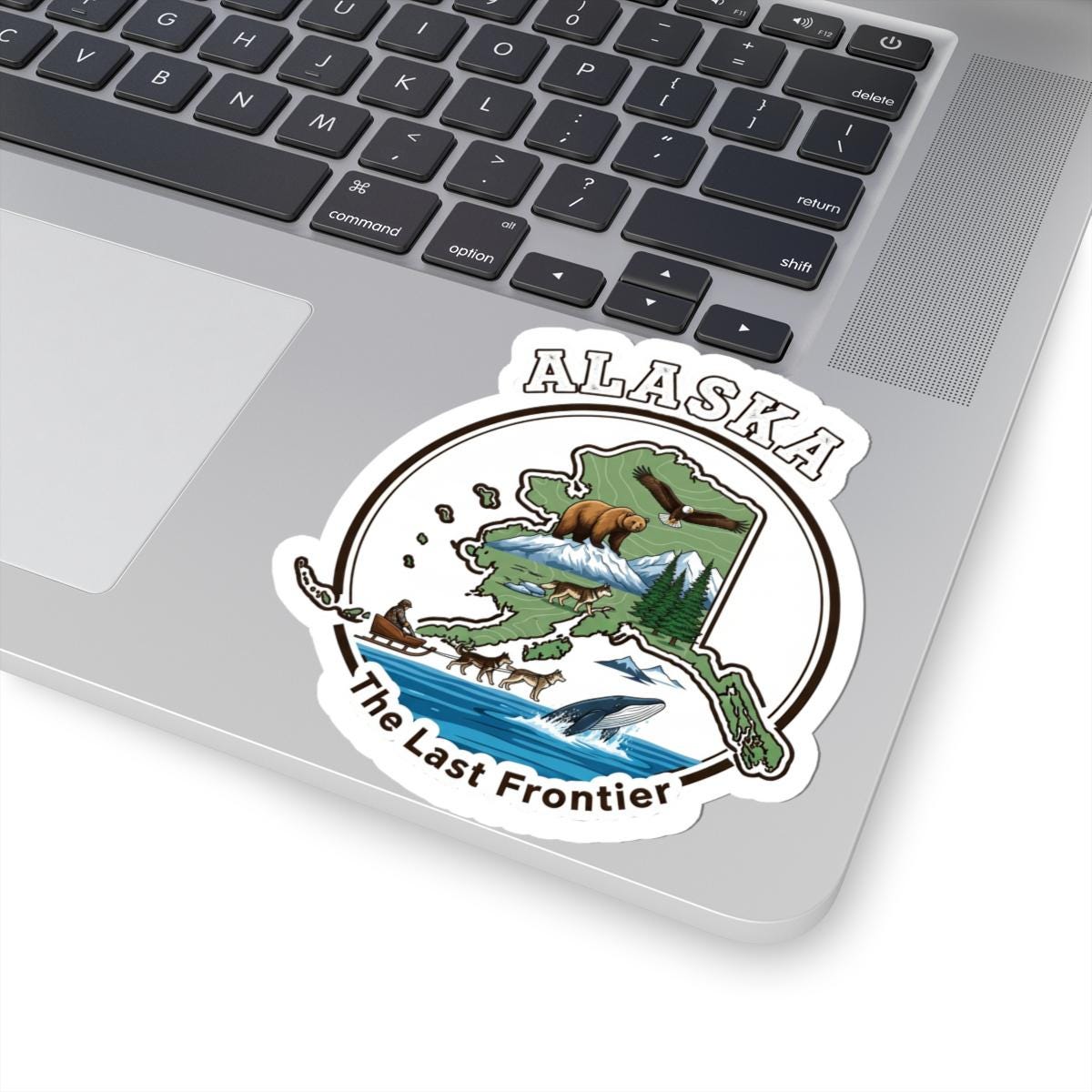 ColorFlow | Alaska Vinyl Sticker | Waterproof Durable Decal | The Last Frontier | Made in USA | Laptop Water Bottle