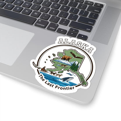 ColorFlow | Alaska Vinyl Sticker | Waterproof Durable Decal | The Last Frontier | Made in USA | Laptop Water Bottle