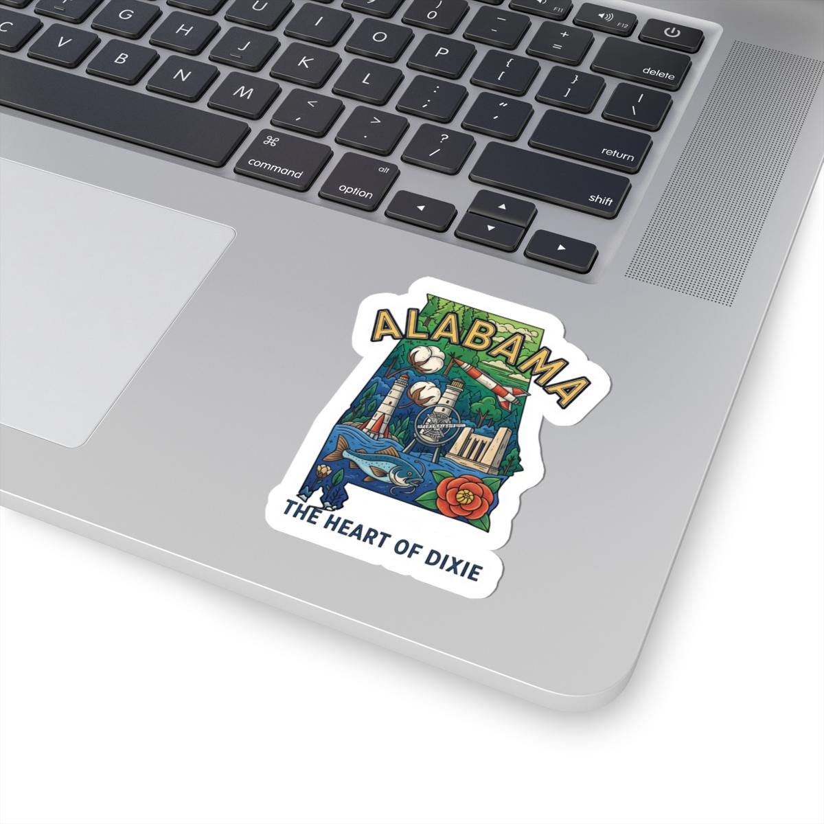 ColorFlow | Alabama Vinyl Sticker | Waterproof Durable State Decal | Made in USA | Cute Aesthetic | Laptop Water Bottle