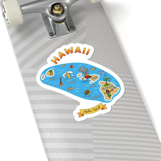 ColorFlow | Hawaii Vinyl Sticker | Aloha Spirit State Decal | Durable Waterproof | Made in USA | Cute Art | Beach