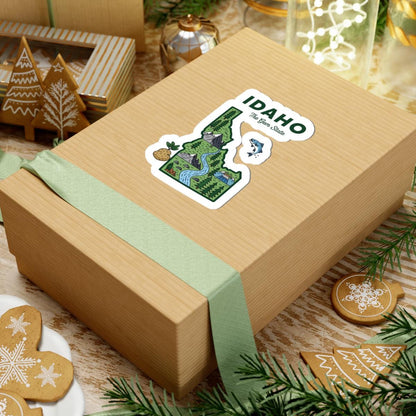 ColorFlow | Idaho Vinyl Sticker | The Gem State Decal | Waterproof Durable | Made in USA | Nature Art | Laptop Water Bottle