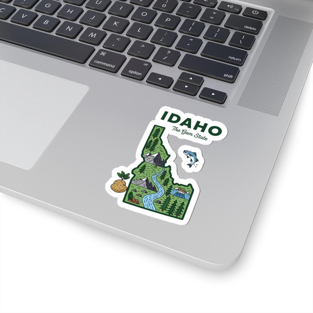 ColorFlow | Idaho Vinyl Sticker | The Gem State Decal | Waterproof Durable | Made in USA | Nature Art | Laptop Water Bottle