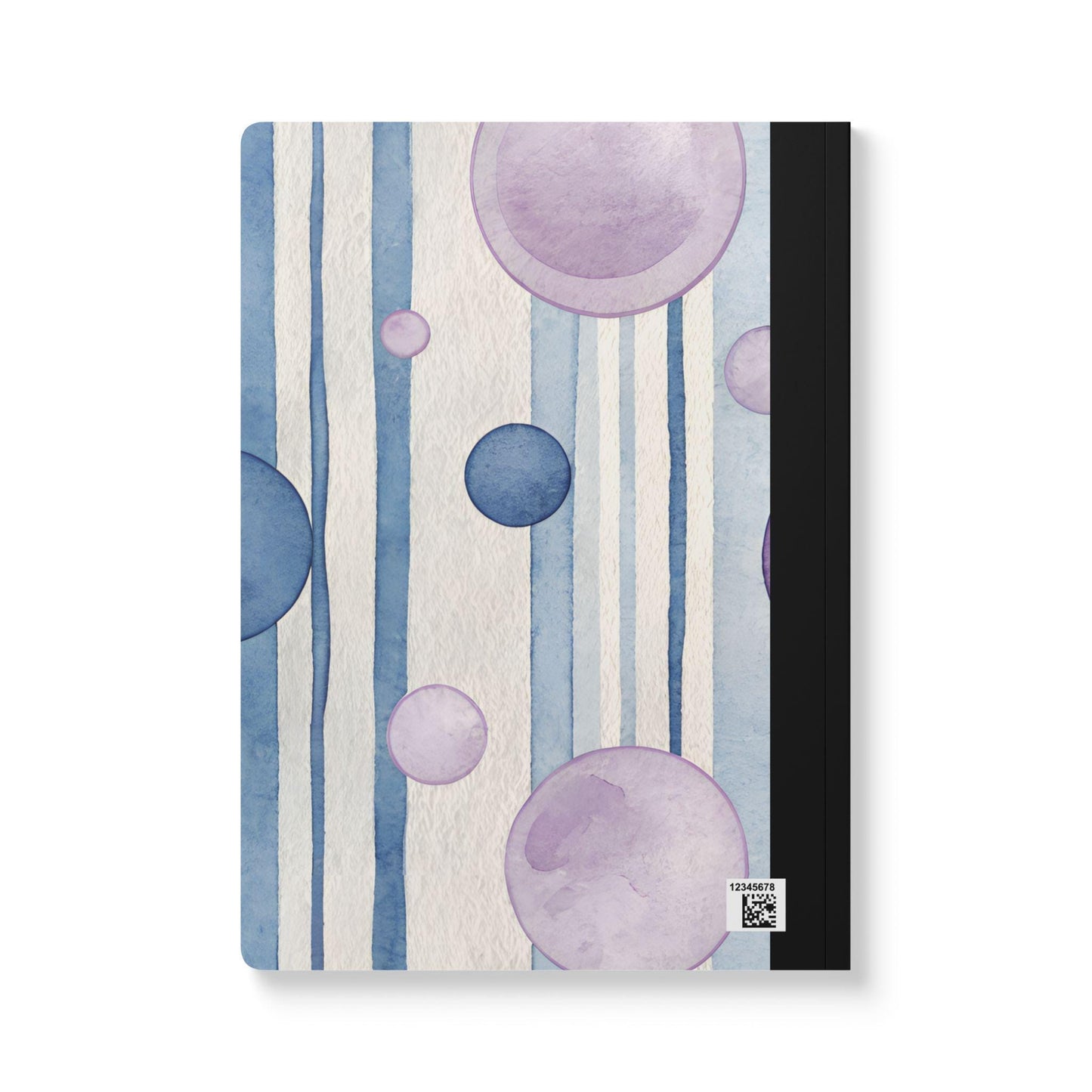 ColorFlow | Indigo Bubble Composition Notebook | Watercolor College Ruled Journal | Aesthetic Writing Notebook Gift