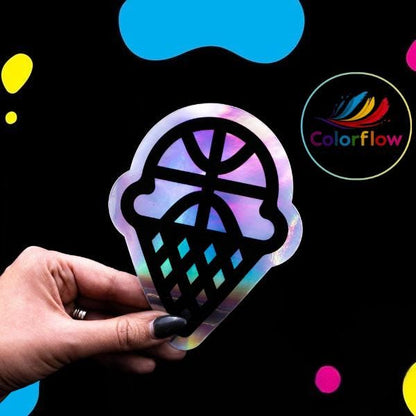 ColorFlow | Custom Printed Stickers | Glossy Matte Vinyl | Waterproof Adhesive | Circle Square Rectangle Cuts