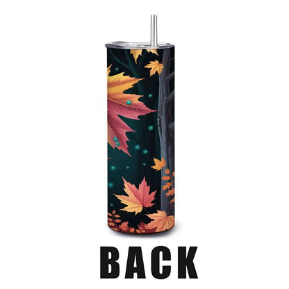 Autumn Maple Leaf Tumbler: 20oz Insulated Stainless Steel Mug