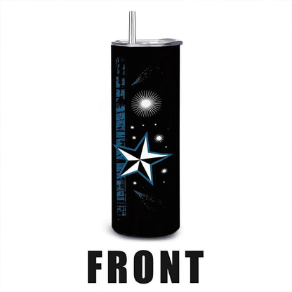 Back the Blue 20oz Tumbler: Stainless Steel Police Support Cup