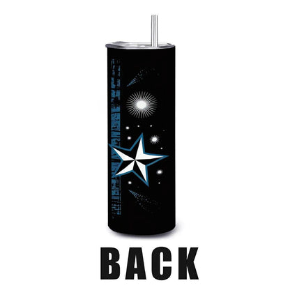 Back the Blue 20oz Tumbler: Stainless Steel Police Support Cup