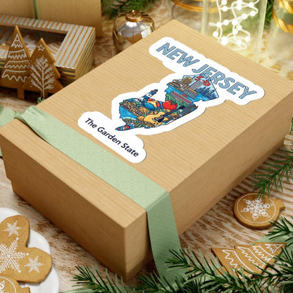 New Jersey Vinyl Sticker: Garden State Art Decal, Waterproof