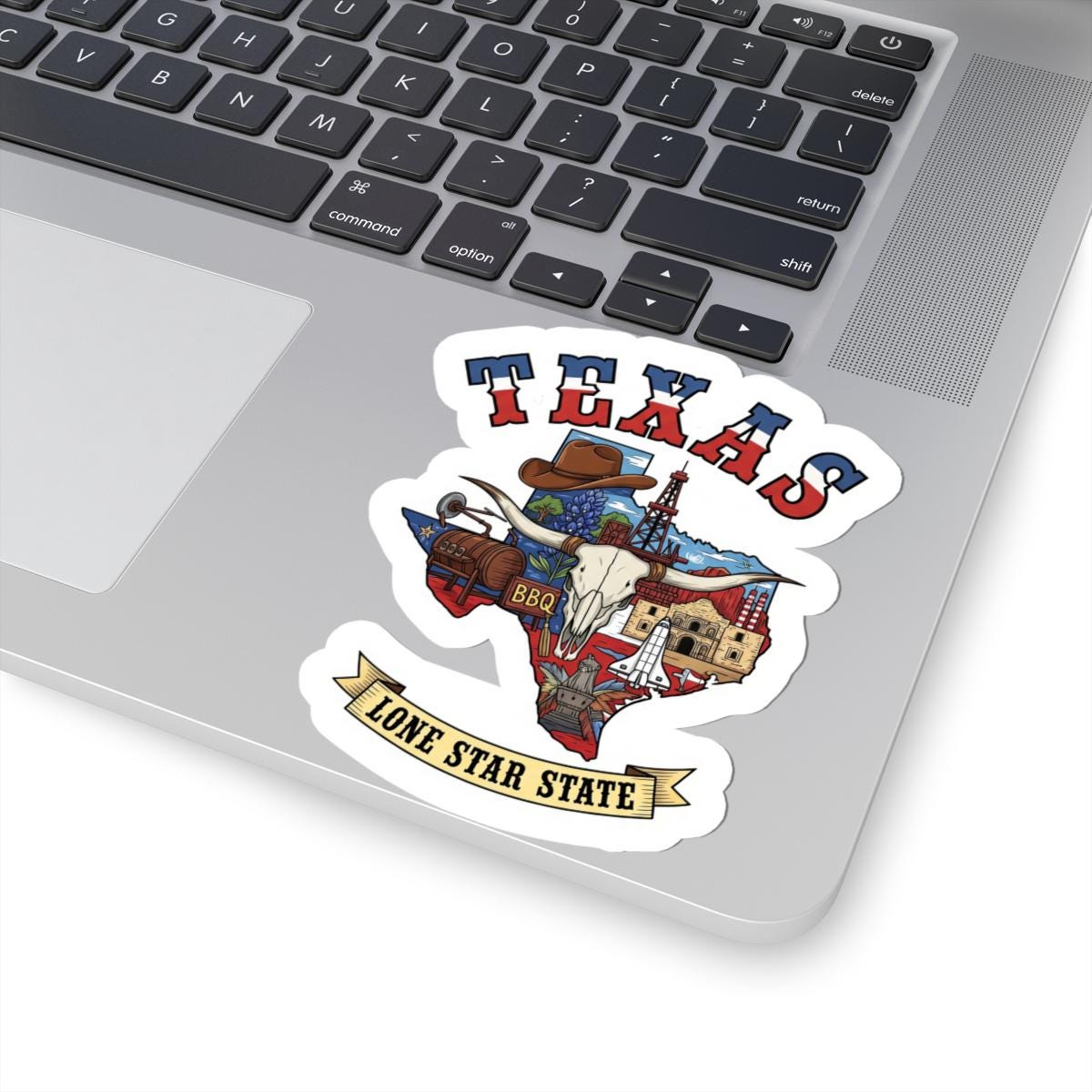ColorFlow | Texas Vinyl Sticker Pack | Lone Star State Art BBQ Skull Space Bluebonnet | Waterproof Glossy Matte Holo