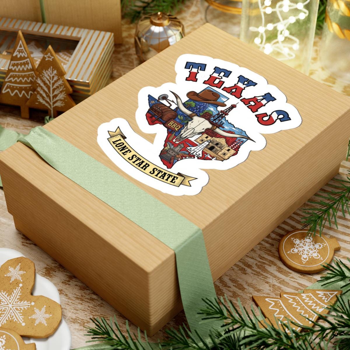 ColorFlow | Texas Vinyl Sticker Pack | Lone Star State Art BBQ Skull Space Bluebonnet | Waterproof Glossy Matte Holo