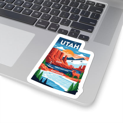 ColorFlow | Utah Vinyl Sticker Pack | Zion Bryce Canyon Salt Lake Art | Waterproof Glossy Matte Holographic