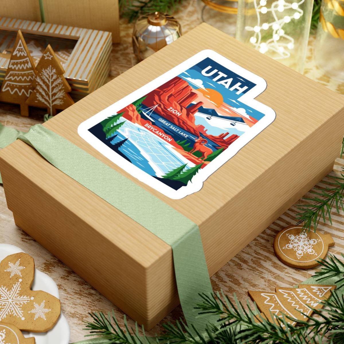 ColorFlow | Utah Vinyl Sticker Pack | Zion Bryce Canyon Salt Lake Art | Waterproof Glossy Matte Holographic