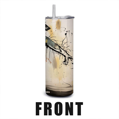 ColorFlow | Goofy Dog Trio Tumbler | Funny Dog Art Cup | 20oz Stainless Steel Travel Mug with Straw | Gift for Pet Lovers