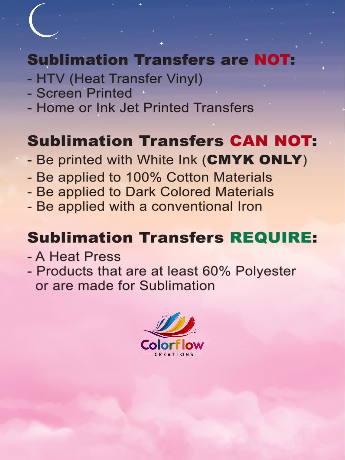 Custom Sublimation Print | Heat Press Transfer, Vibrant Colors