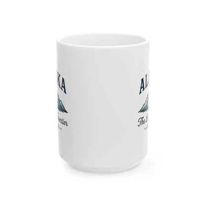 ColorFlow | Alaska The Last Frontier Mug | Mountain Adventure Coffee Cup | 15oz Ceramic Travel Gift