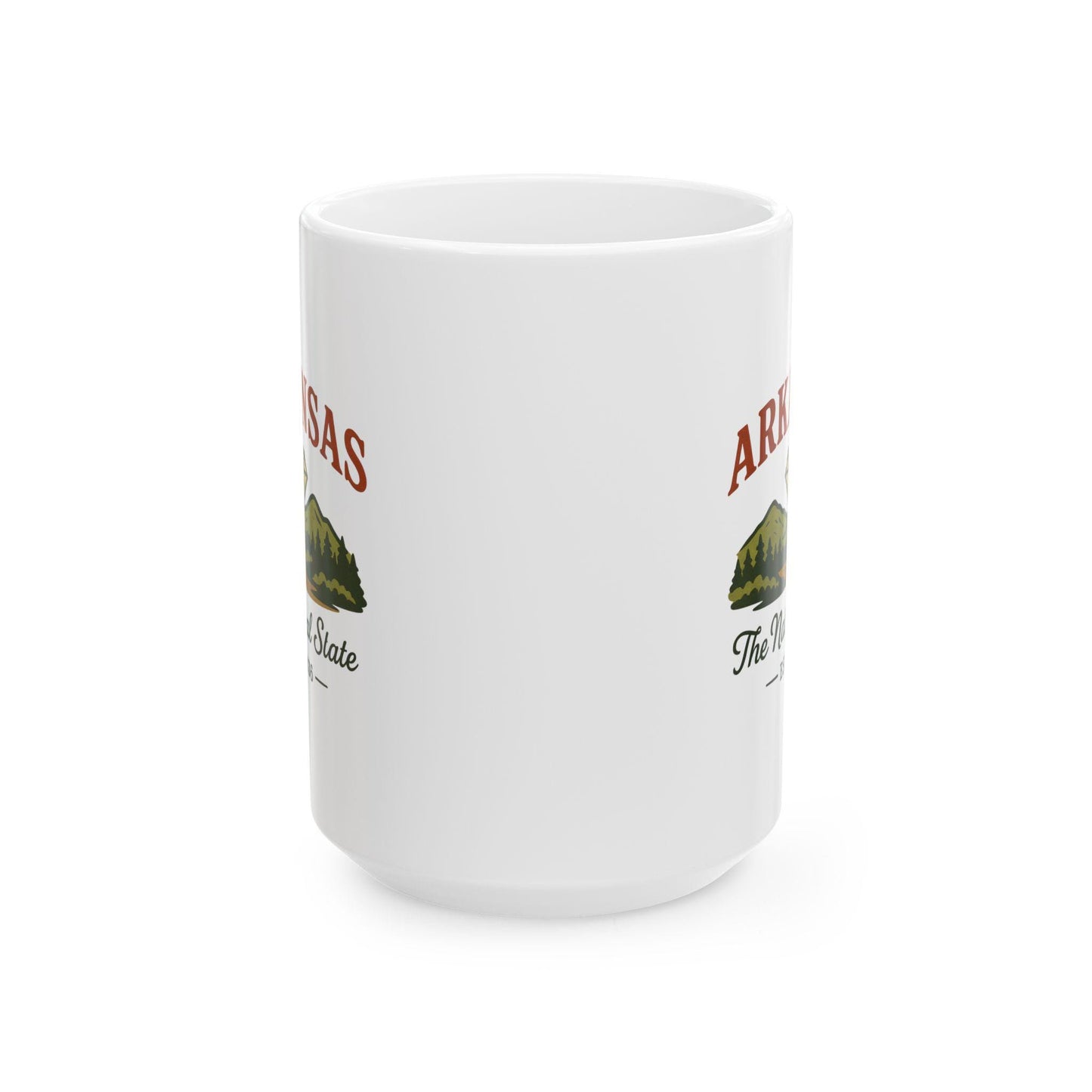 ColorFlow | Arkansas The Natural State Mug | Diamond Mountain Coffee Cup | 15oz Ceramic Nature Gift