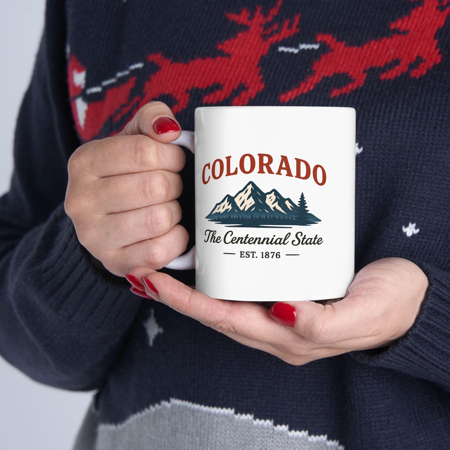 ColorFlow | Colorado The Centennial State Mug | Mountain Coffee Cup | 15oz Ceramic Adventure Gift