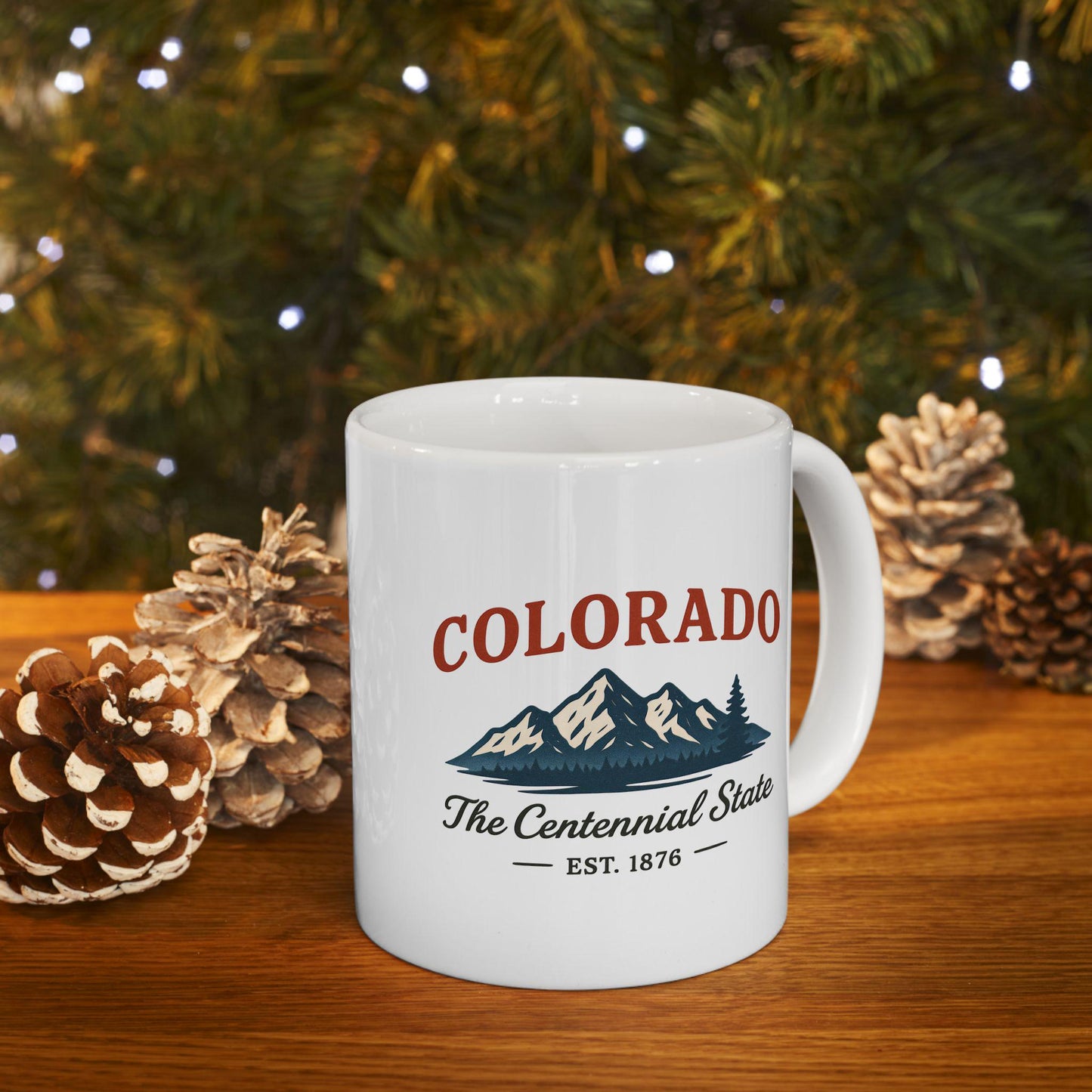 ColorFlow | Colorado The Centennial State Mug | Mountain Coffee Cup | 15oz Ceramic Adventure Gift