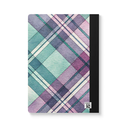 ColorFlow | Pastel Plaid Composition Notebook | Aesthetic College Ruled Journal | Cute Writing Notebook Gift