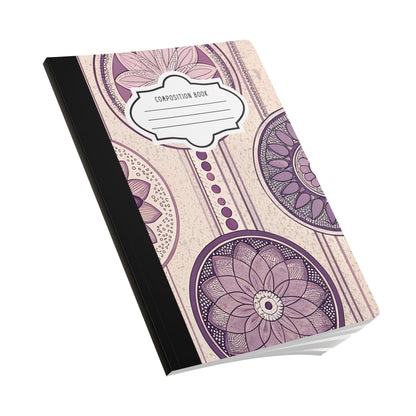 Vintage Mandala Composition Notebook | Boho College Ruled Journal