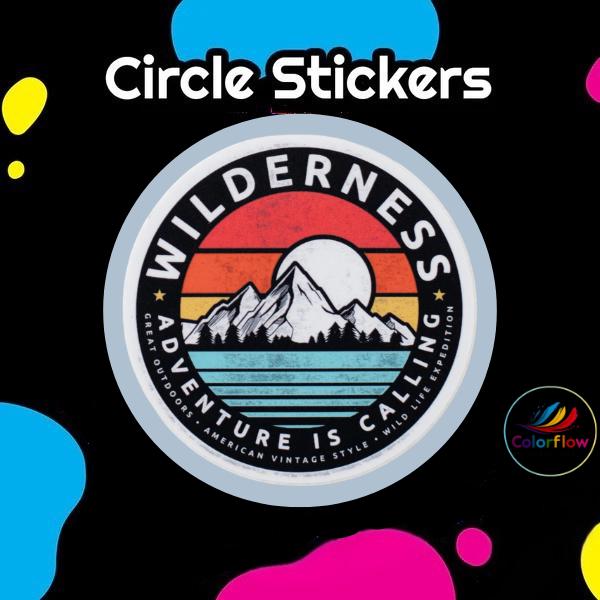 ColorFlow | Custom Vinyl Stickers | Die Cut | Circle | Square | Rectangle | Glossy Matte Finish