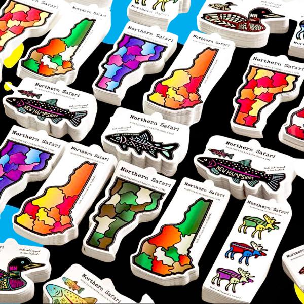 ColorFlow | Custom Logo Stickers | Waterproof Vinyl | Glossy Matte Finish | Circle Square Rectangle Die Cut