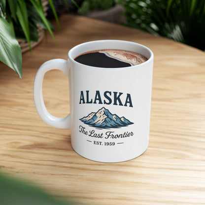 ColorFlow | Alaska The Last Frontier Mug | Mountain Adventure Coffee Cup | 15oz Ceramic Travel Gift